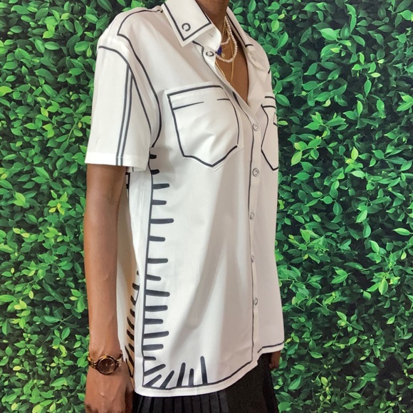 Black & White Button-Up - Picture 14 of 14